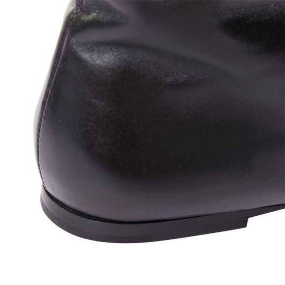 Pre Loved The Row Vintage Leather KneeHigh Square Toe Boots Women black | black - Picture 8 of 8